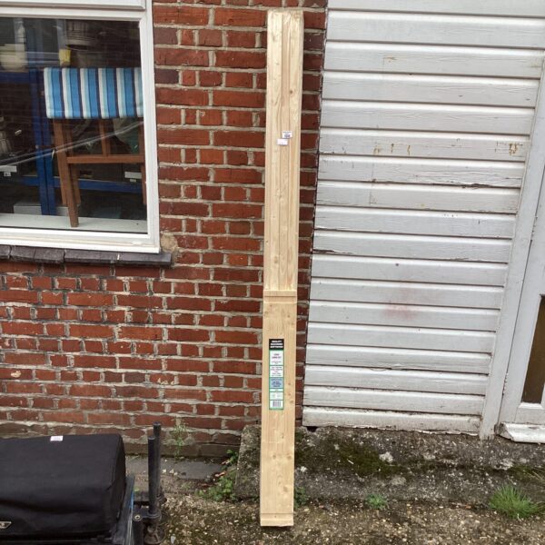 Used softwood door lining kit for interior door installation.