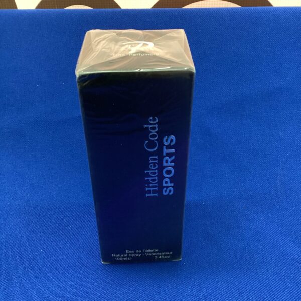 Sealed bottle of Hidden Code perfume for men.