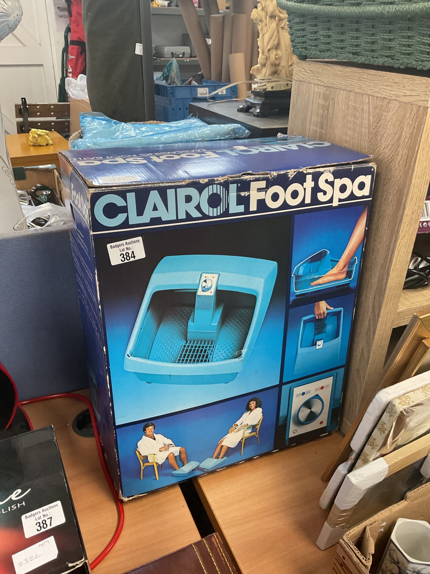 384 Clairol foot spa massaging foot bath