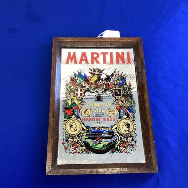 Vintage Martini Vermouth advertising mirror from the 1960s.