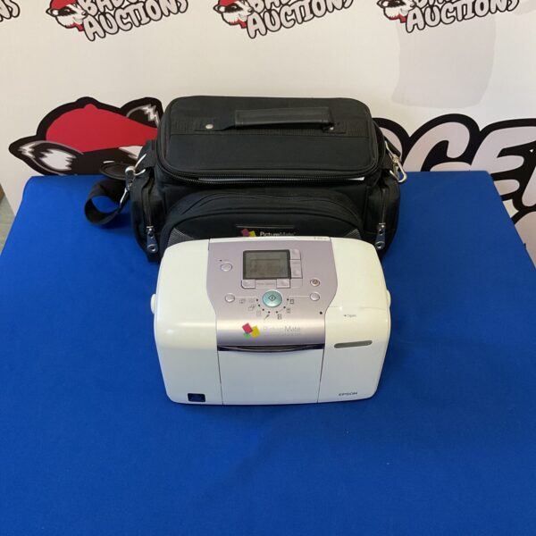 Epson PictureMate PM-240 portable photo printer with case.