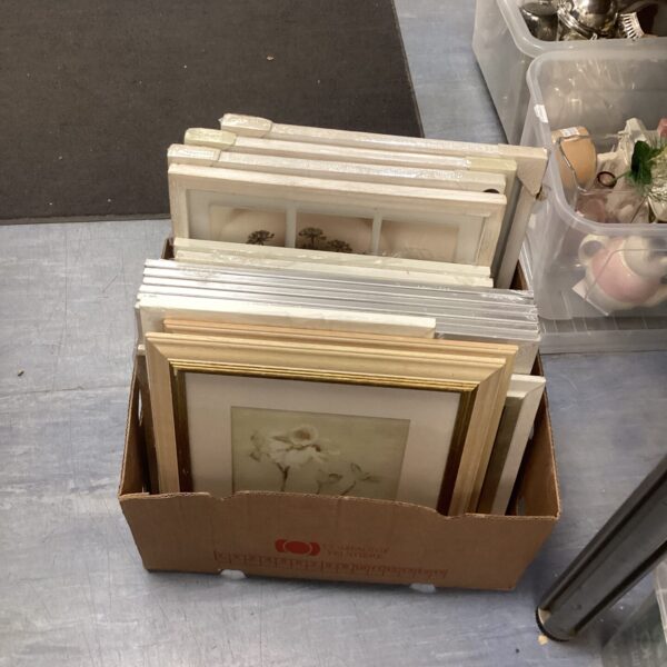 New lot of assorted picture frames for photos and artwork.