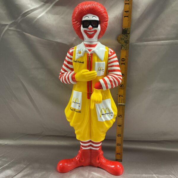 Vintage Ronald McDonald four-in-one toy, front view.