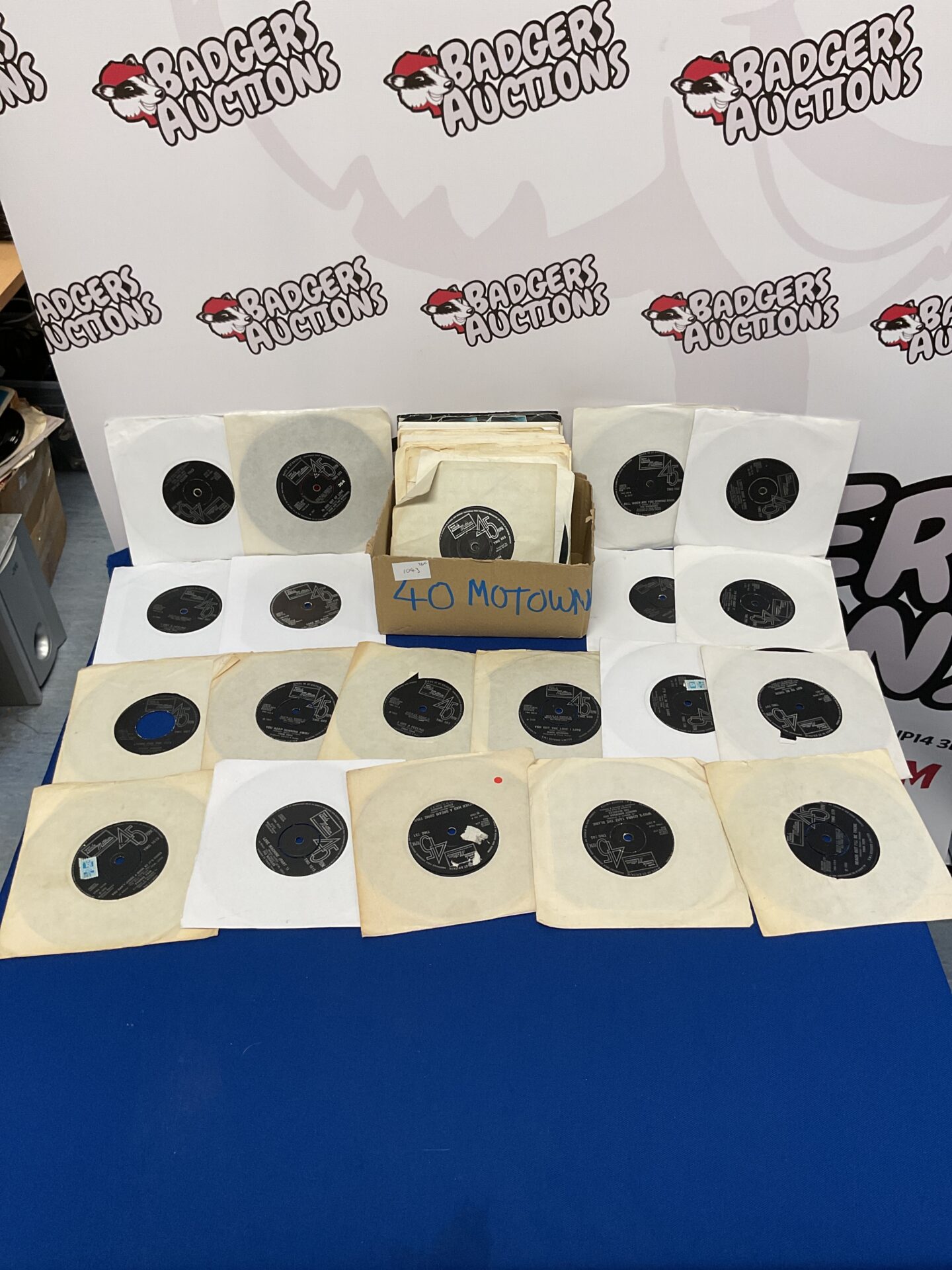 132 Collection of 40 Motown 7” single vinyl records