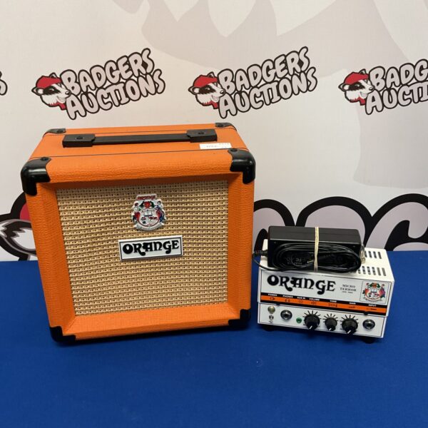 Front view of the Orange Micro Terror 20w guitar amplifier.
