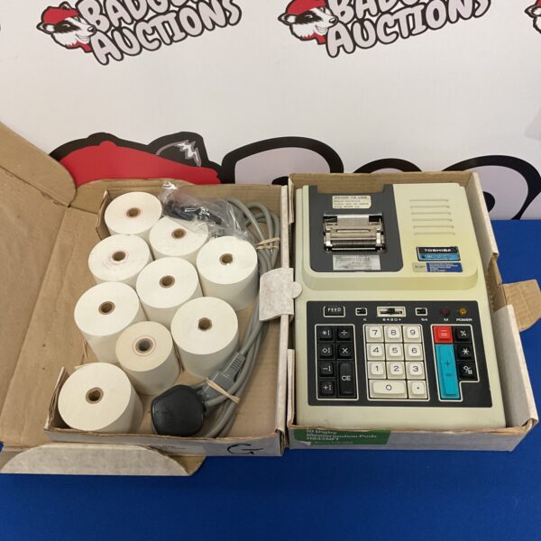 Vintage Toshiba bc-1210p calculator in used condition.