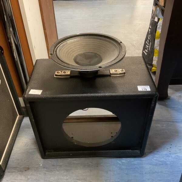 Vintage Redwood speaker cabinet with Celestion 10 inch speaker.