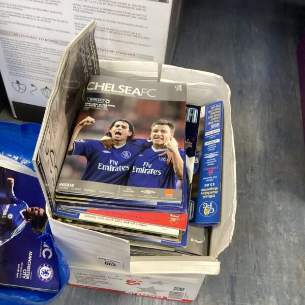 Vintage Chelsea Football Programme from 2004, collectible football memorabilia.