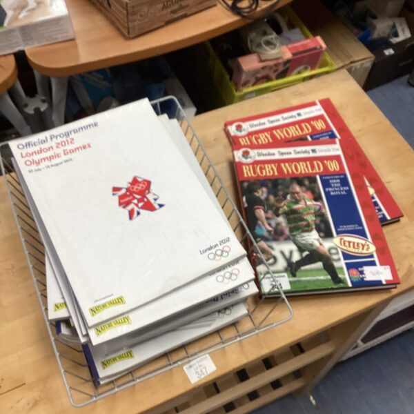 Collection of Olympic programmes from the London 2012 games.