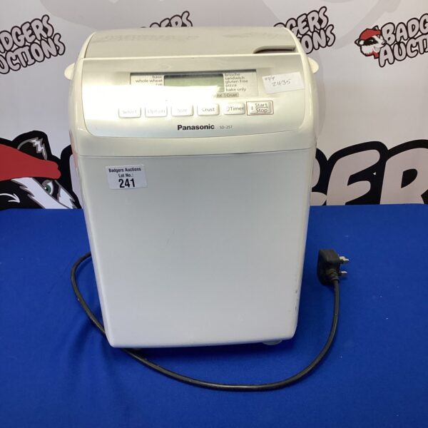 Used Panasonic SD-2510P bread maker for home baking.