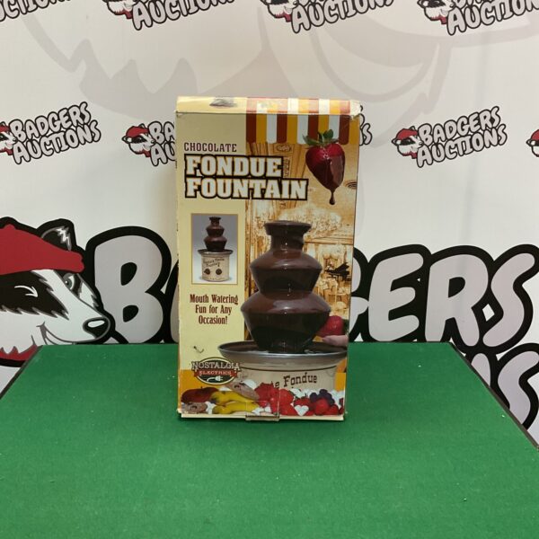 Chocolate fondue fountain for parties and entertaining.