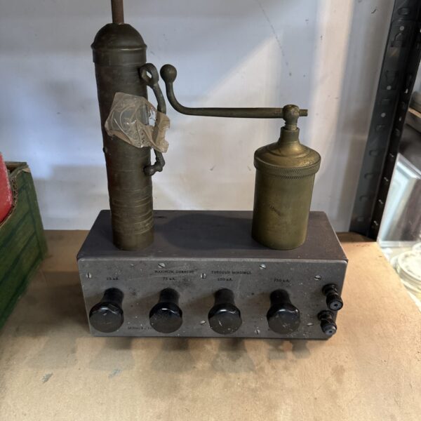 Vintage brass pepper mill with tamboli brass pasta press & rheostat no1a