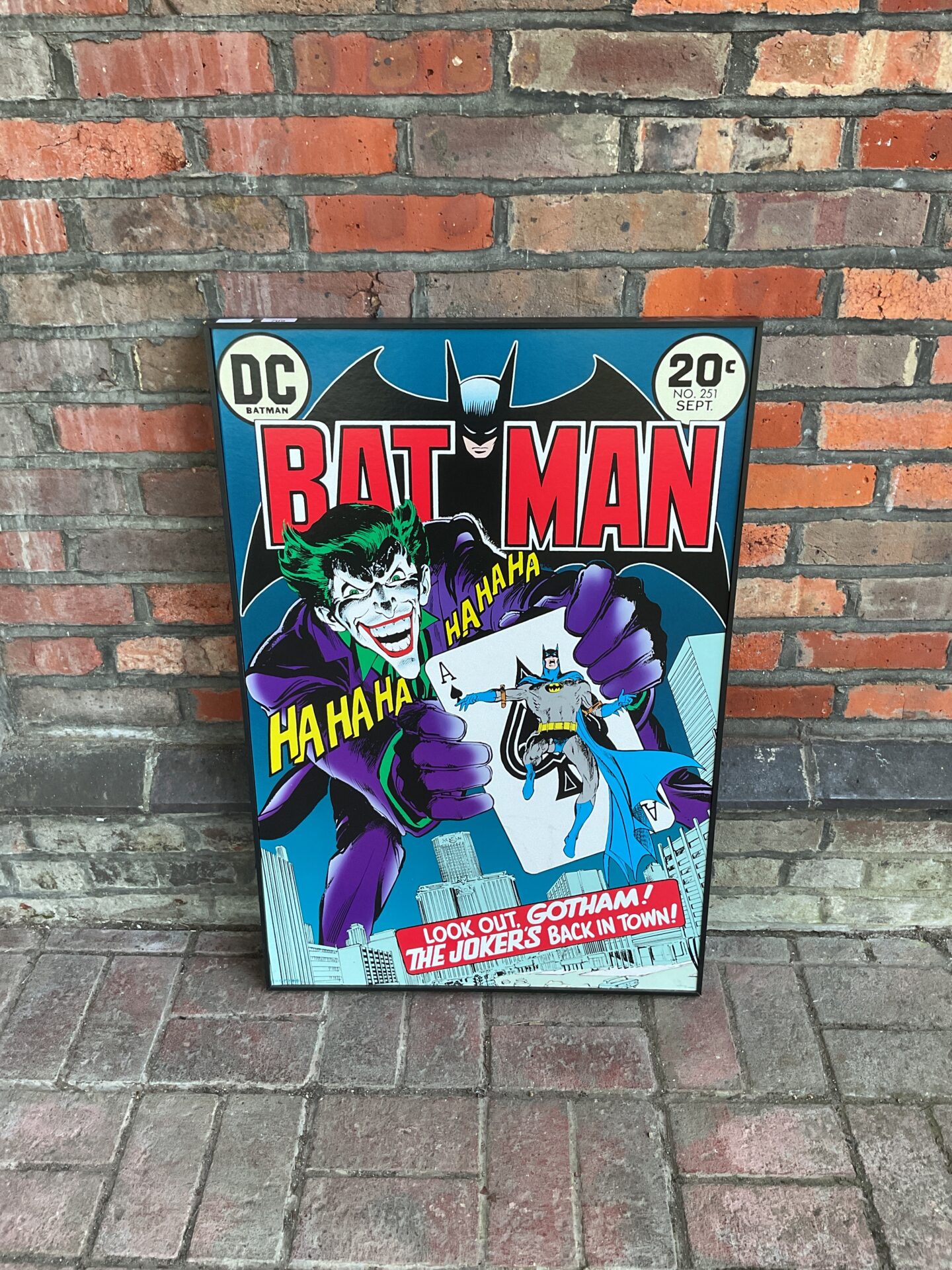 709 Large dc comics Batman print on board