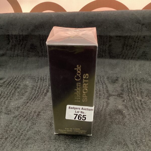 Vintage Hidden Code Sports aftershave bottle for collectors.