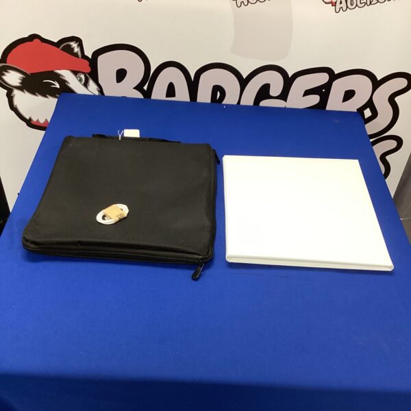 Collapsed portable photo light box for product photography.