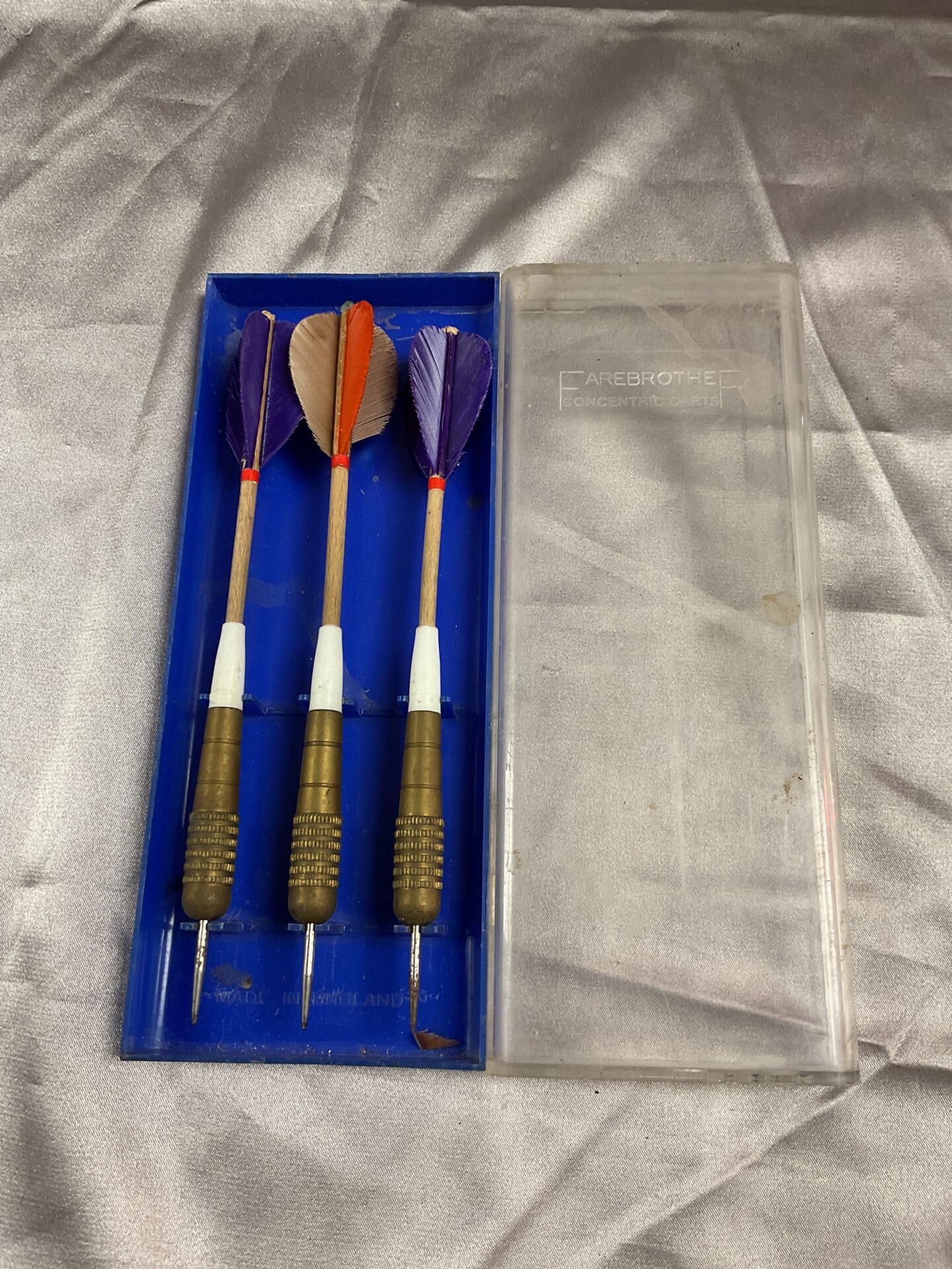 812 Vintage set of Farebrother Concentric Brass Darts