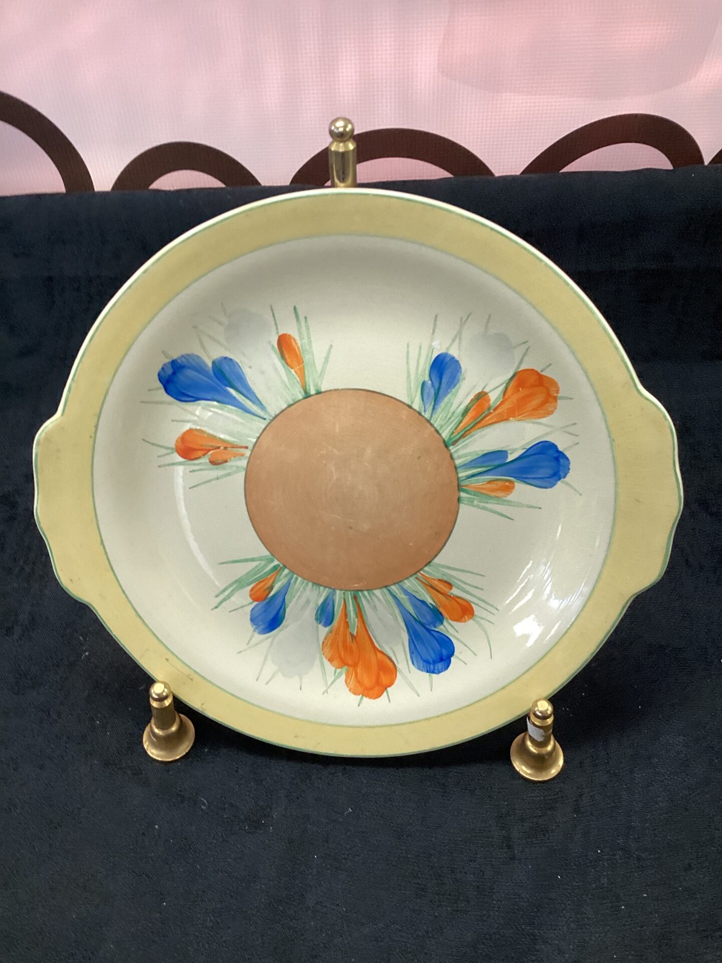 925 Royal Staffordshire ceramics crocus patten by clarice cliff