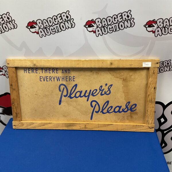Vintage Beatles sign reading "Here There & Everywhere Players Please Sign".