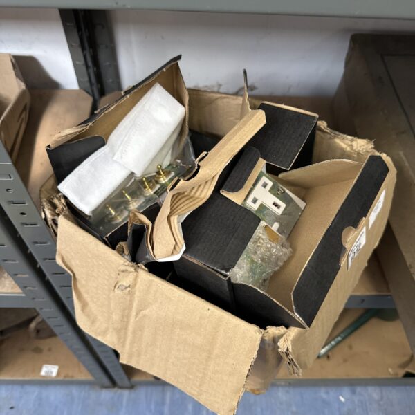 Vintage electrical fittings lot with metal conduit parts.