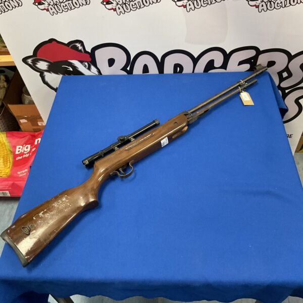 Vintage .22 calibre underlever air rifle for collectors.