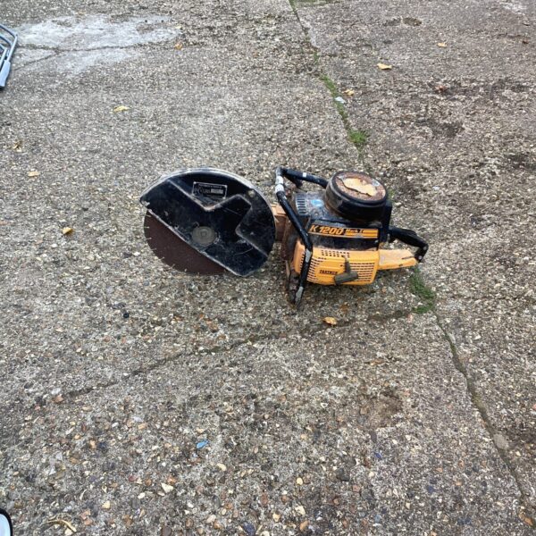 Used Partner K1200 slab cutter for concrete cutting.