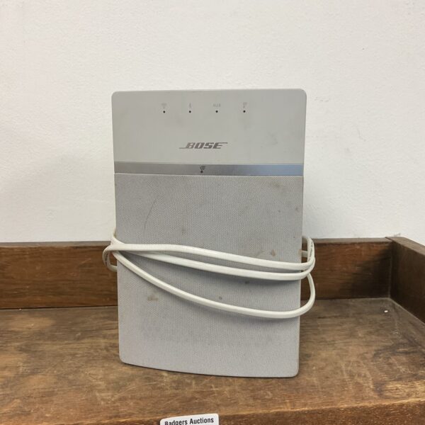 Compact Bose SoundTouch 10 wireless speaker in grey.