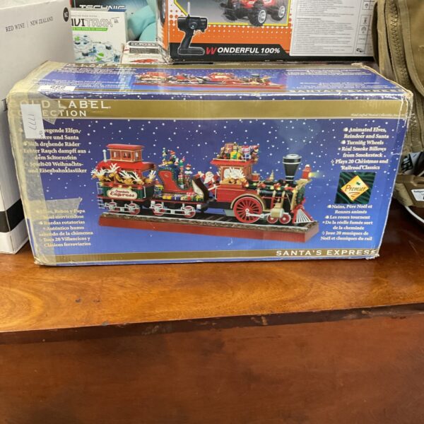 Vintage Santa's Express train set packaging, Gold Label model 215-287.
