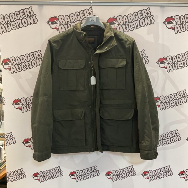 Green mens Next coat, size large, casual outerwear.