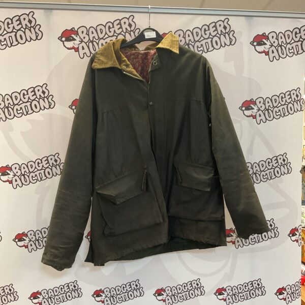 Vintage wax jacket, ideal for countryside and outdoor pursuits.