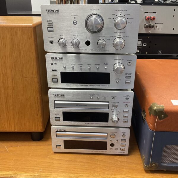 Front view of vintage Teac A-H300 Mk2 amplifier with controls visible.