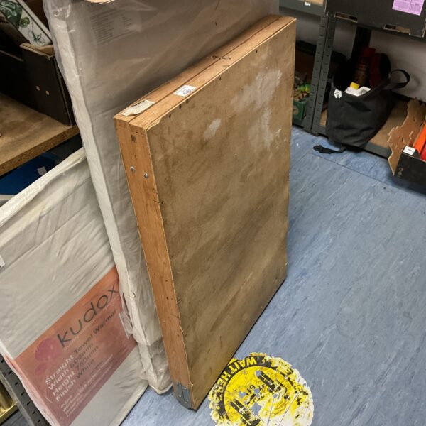Vintage folding pasting table, ideal for workshop or crafting use.