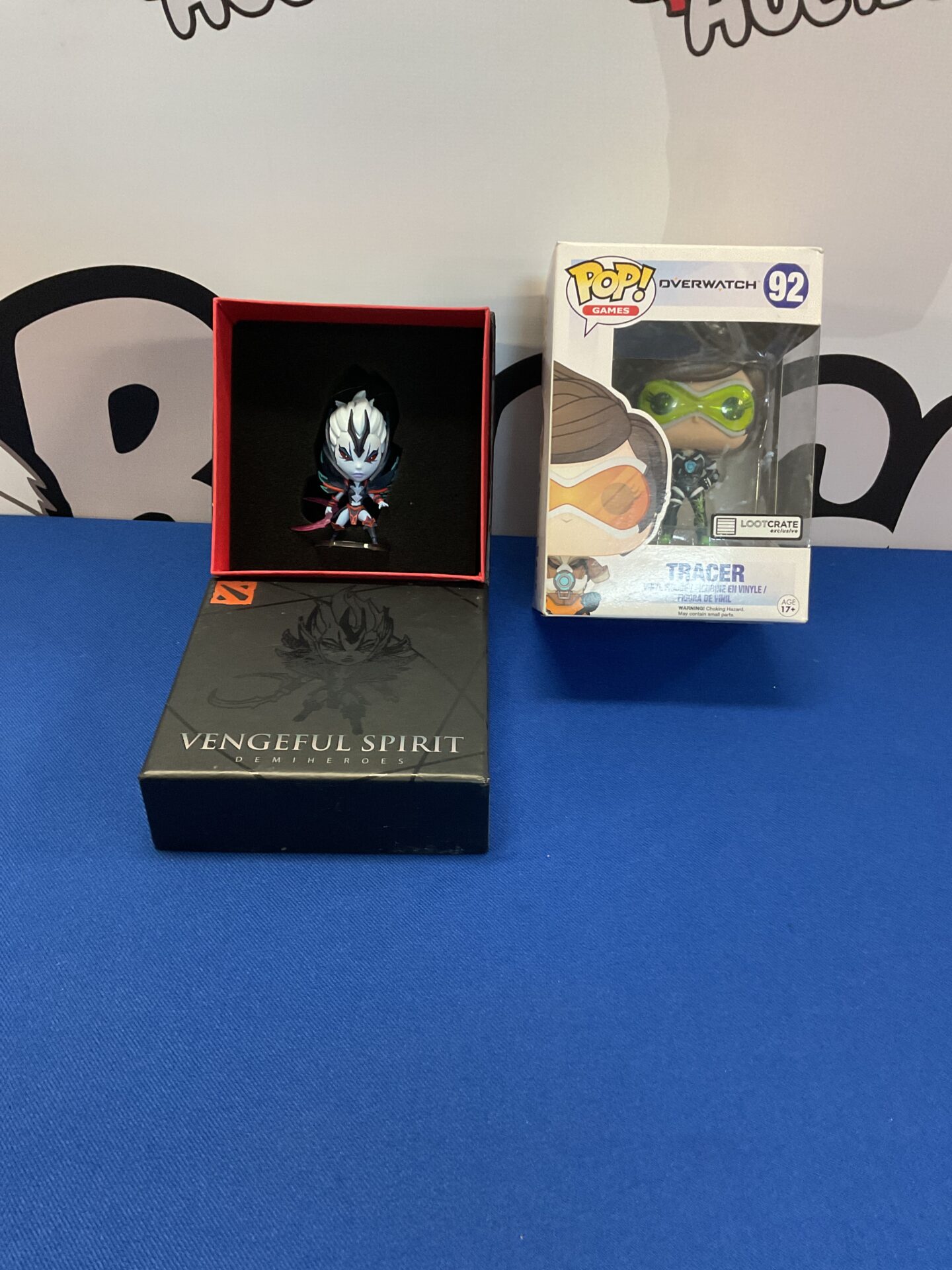 353 Funko pop overwatch tracer and Vengeful spirit demiheroes figurine