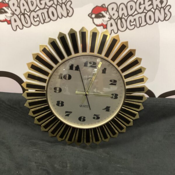Vintage Acctim retro wall clock with bold numerals.
