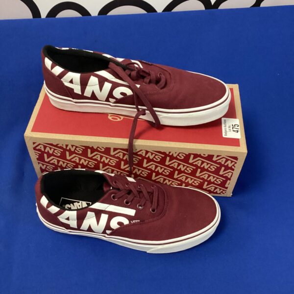 New red Vans trainers size 6.5 for casual wear.