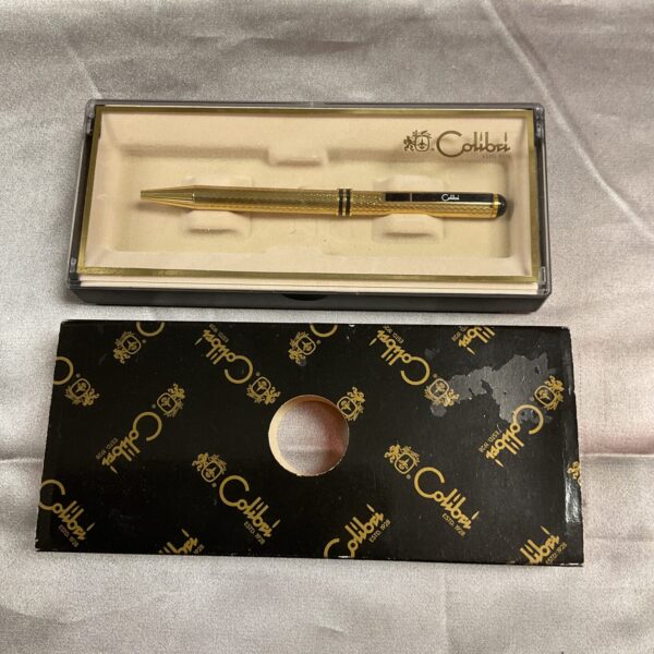 Vintage Collibri ballpoint pen in original presentation box.