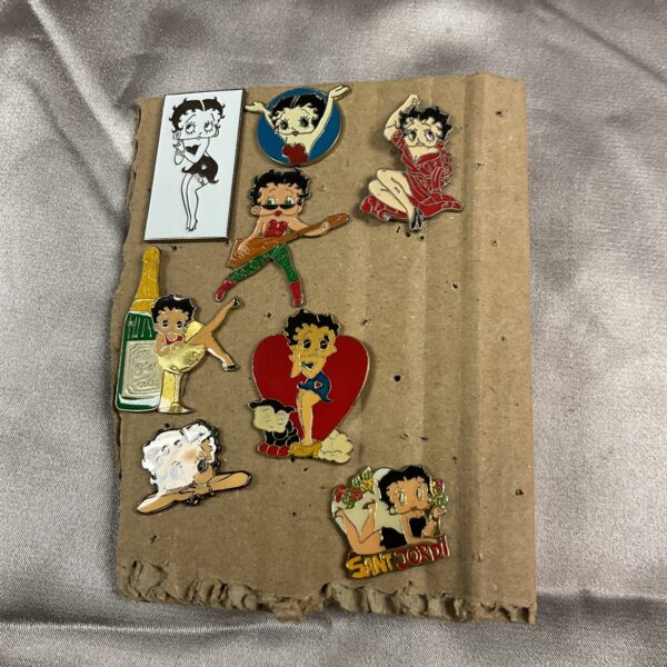 Collection of betty boop badges