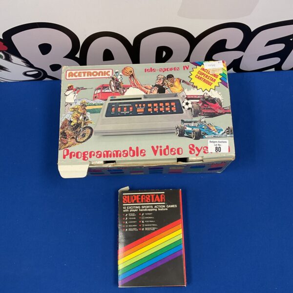 Vintage Acetronic Tele-Sports IV programmable video game console.