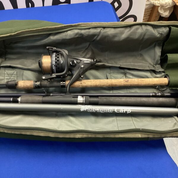 Crane fishing rod bag with Drennan and Super Specialist rods inside.
