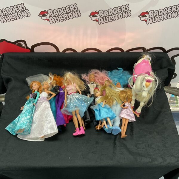Barbie doll bundle with horse and accessories.