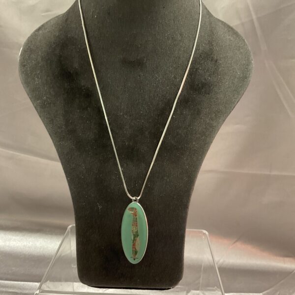 Detailed silver Spitfire pendant necklace on a silver chain.