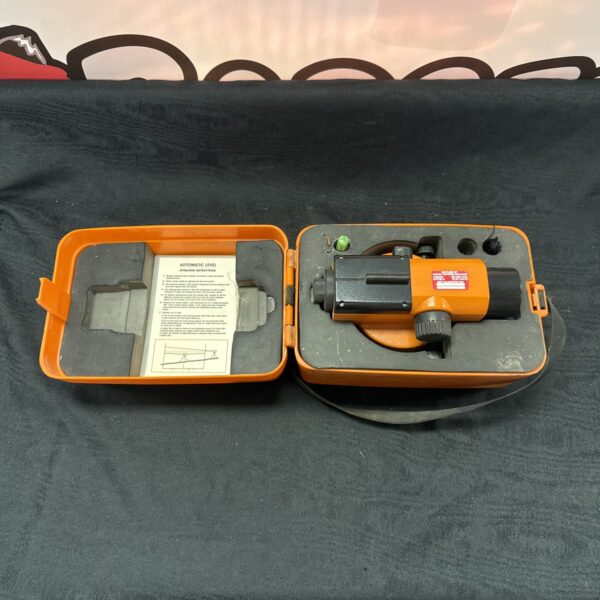Vintage Fennel EO10 automatic level surveying instrument in case.