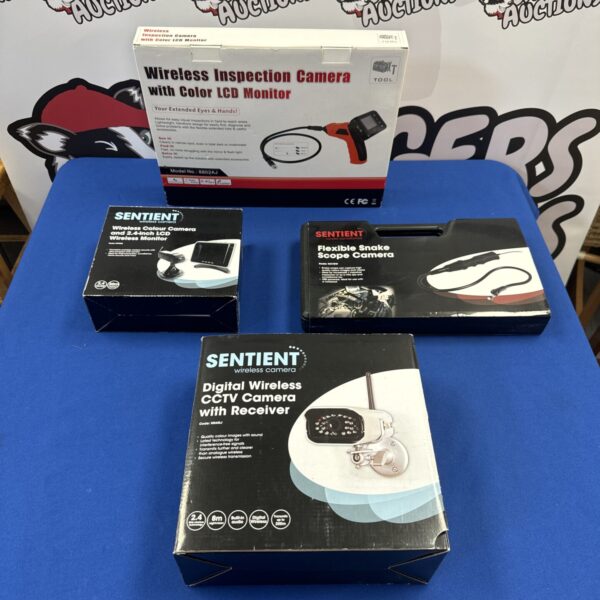Wireless inspection camera with monitor, Model 802, flexible probe.