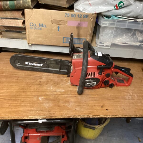 Einhell BG-CS 56 chainsaw for garden and DIY tasks.