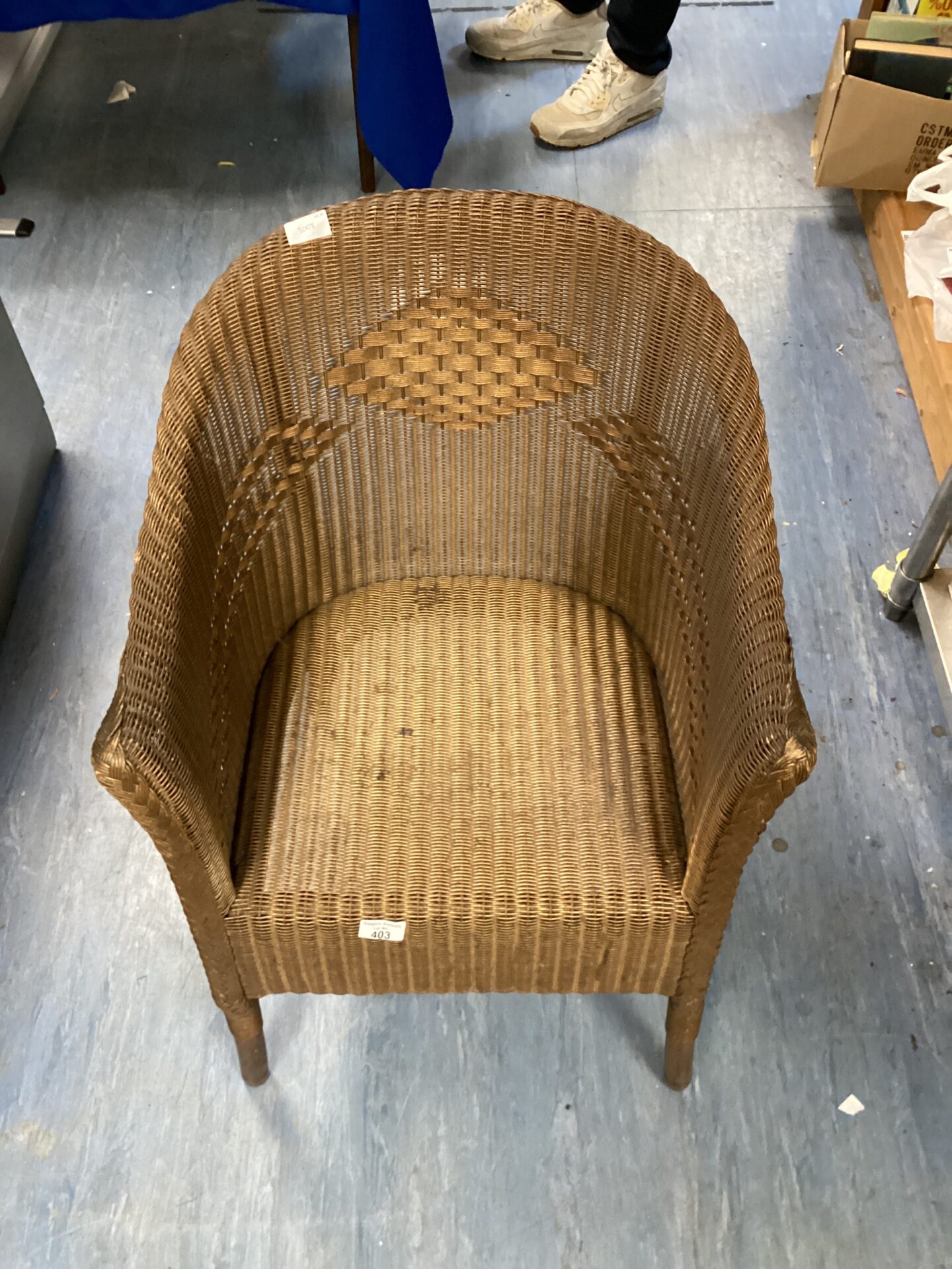 403 Gold lloyd loom chair