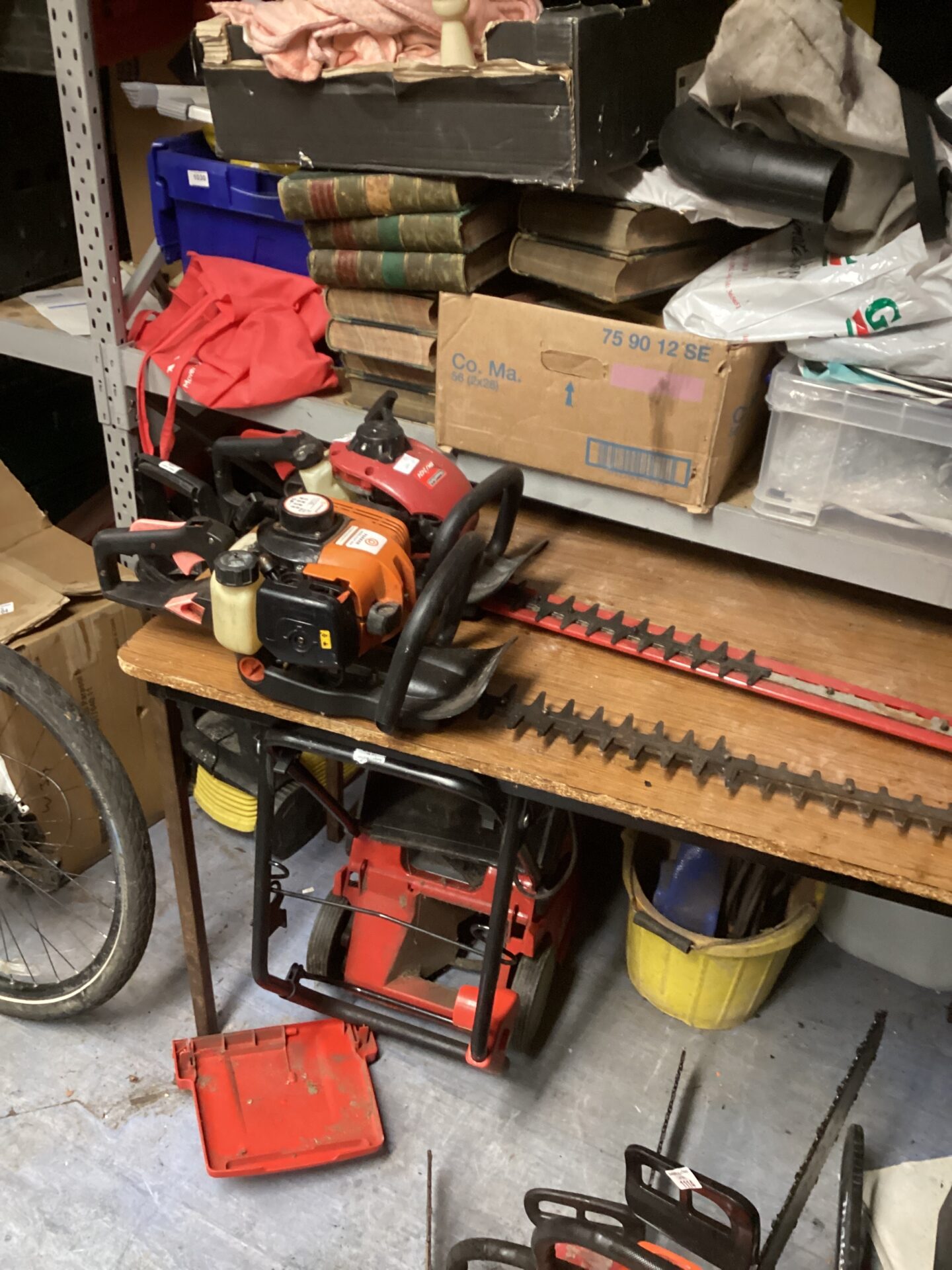 1118 Mountfield and Parker Petrol Hedge trimmers sold as seen