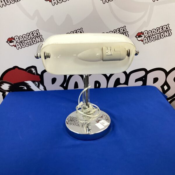 Vintage chrome bankers lamp for desk or office use.