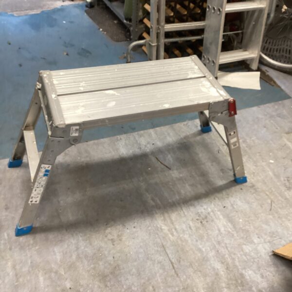 Aluminium decorators tressel, a folding step ladder for DIY projects.