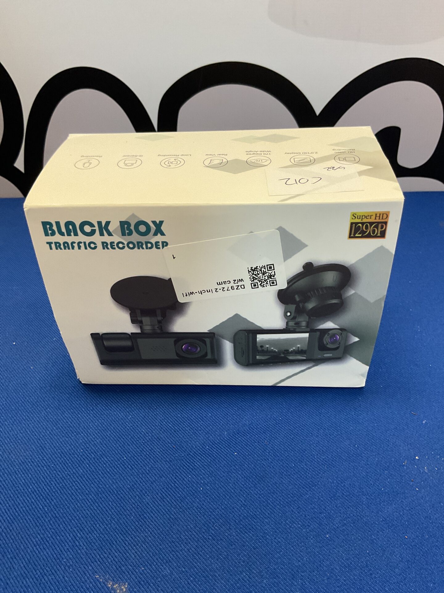 188 New in box Car security camera Black box traffic recorder super hd 1296p