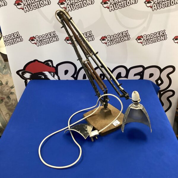 Vintage Herbert Terry Anglepoise lamp with long arm.