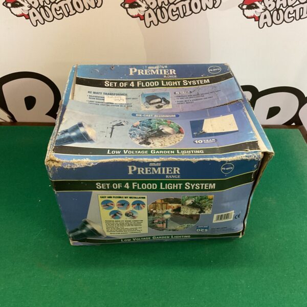 Arlec Premier garden flood light system, vintage outdoor lighting.